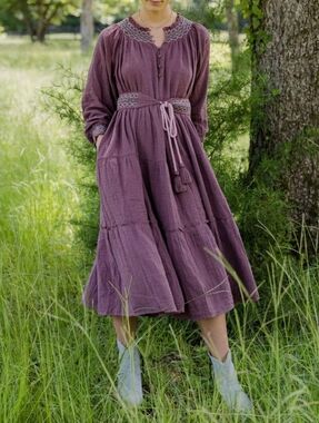 Baybala Lucy Midi Dress in Vintage Wine Size Small